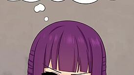 Intense blowjob and creampie in fern animation hentai