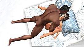 sweet brown sugar got frisky behind a dune at the beach