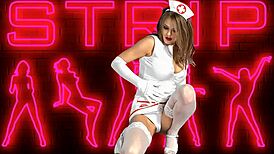 Teen Nurse Dances Undressing In Hospital Striptease