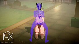 Sexy fantasy girl fucks in anime hentai game porn!