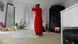 Naughty MILF Sonya teases with hairy upskirt