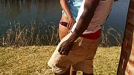 Lil Pudding Bowls in Outdoor Setting