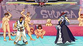 Dongwan Battles Warugiria For Paid Sex And Cumshot In Hentai.