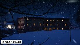 Jade Laroche blindfolded for daring lingerie cumshot play.