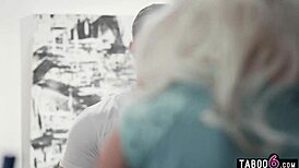 huge tits milf maid natasha nice cleans house for horny couple blowjob