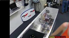 busty nerd gets fucked for student loan in horny group reality