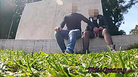 Slutty teacher caught in PUBLIC PARK with INTENSE SQUIRTING orgasm - misscreamy