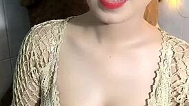 In this casual scene, the horny guys can't stop staring at those big tits on display