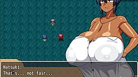 Hey! Tanned Girl Natsuki in Hentai Game Ep 16 Wins Big!