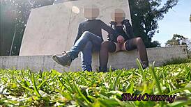 Slutty teacher caught in PUBLIC PARK with INTENSE SQUIRTING orgasm - misscreamy