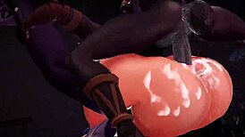 raiden shogun gang bang in wild anime action