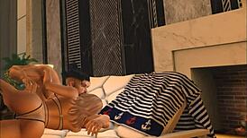 a smart girl bent over for doggystyle