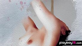 Naked asian yoga babe chloe rose exposes her small 18+ boobs and exotic pussy