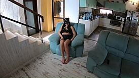 Latina stepmom demands ass worship and cum swallowing!