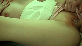 In this casual scene, the couple engages in kinky missionary fucking with monster cock, moaning loudly to orgasm and cum.