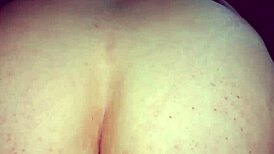 Big ass babe rides huge dildo to orgasm