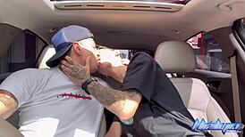 novinho surrenders his tight ass to straight uber driver