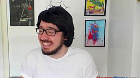 Hey, wanna see this Yorkshire guy get sucked by a goth chick?