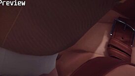 Yennefer from witcher gets hardcore sex in 3d porno game