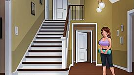 in summertime saga 213, a milf character gets involved in cartoon adventures