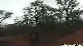 African Men With Monster Cocks In Outdoor Orgy Facial.