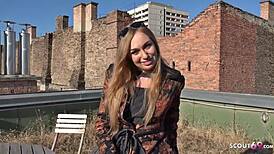 German scout talks to teen 18+ model liza for anal cash 😏