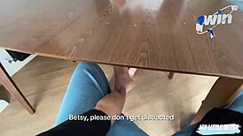 Sexy and horny student seduced her teacher during the exam