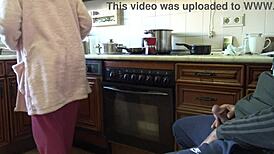 Unbelievable! Indian Bhabhi Gulps My Cumshot After Flashing My Massive Dick in Kitchen!