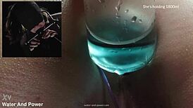 Violet Bee submits to enema, choking, and gagging in submissive British play. Watch her masturbate intensely!