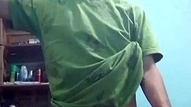 Couple films themselves fucking doggy style in thong and panties.