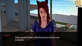 my new family plays homemade anime game with amateurs