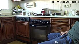 Unbelievable! Indian Bhabhi Gulps My Cumshot After Flashing My Massive Dick in Kitchen!