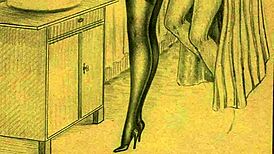 i explore vintage drawings from antique comics