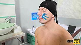 i'm obsessed with rimming this babe in stockings for luck