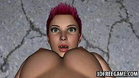 just saw this 3d redhead lesbian babe getting her wet pussy licked good