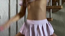 Part 1: Hottie Katty West and Oliver Strelly Tease with Outfits and Open Holes