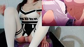 yo, she loves others banging her wife while reacting to hentai tsuma ga kirei 1! 😍