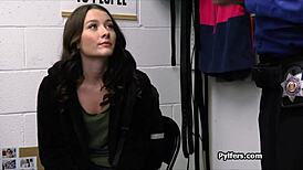 why does the mall cop keep staring at those pierced teen nipples? something’s up.