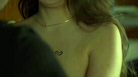 Cute Miriam Prado feels so kinky undressing in the library.