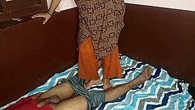 Foot Fetish and Face Sitting Followed by Stepmom's Treat