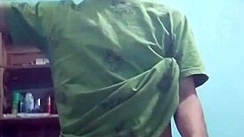 Couple films themselves fucking doggy style in thong and panties.