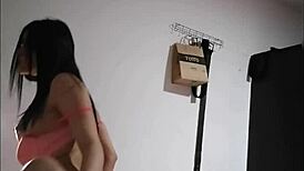 Colombian girlfriend returns for passionate homemade fucking