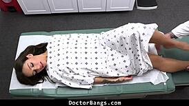 Intriguing Teen patient drops to knees for doctor's thick cock