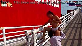 Extreme public sex scenes with a big-ass slut in part 1.