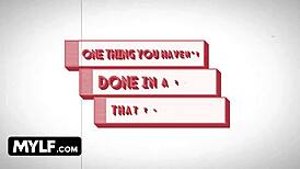 busty milf armani black in sexy lingerie spills dirty desires. behind the scenes, she rides hard for mylf.