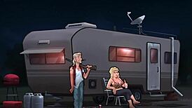 Summertime saga unfolds in erotic cartoon adventure.