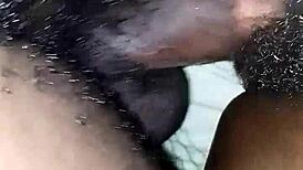 this housewife in black panties seduces me to taste her tight pussy