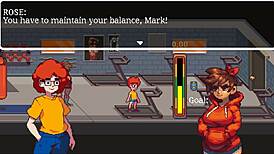 hey, that muscular gym girl in hentai loves sucking my cock after our workout