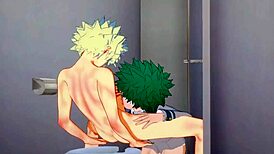 Yo, Midoriya and Bakugou Go Hard in Yaoi Action!