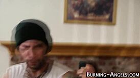 Man, this emo slut took a massive cum facial after hardcore action